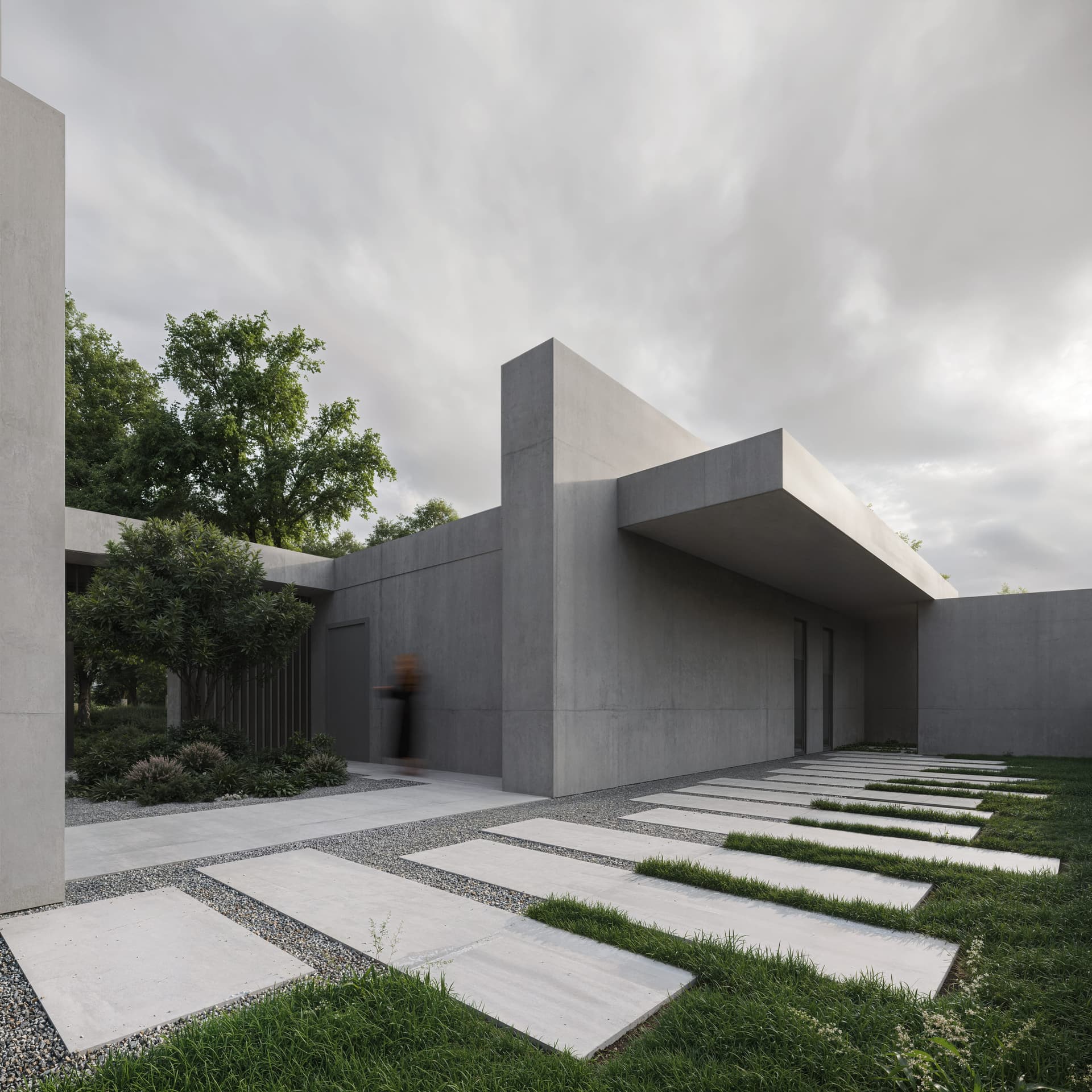 The same investment - a concept drawing on the left and the finished visualization on the right