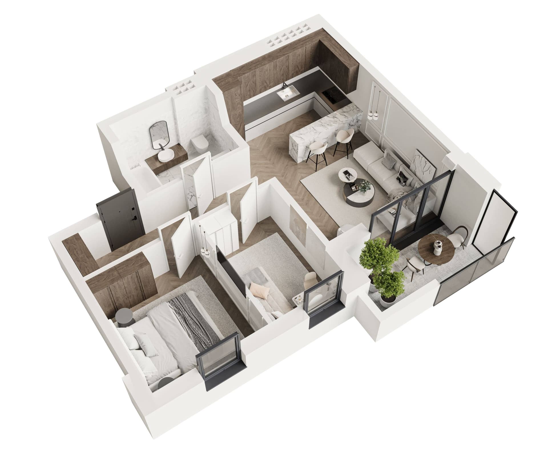 3D floor plans and unit sheets
