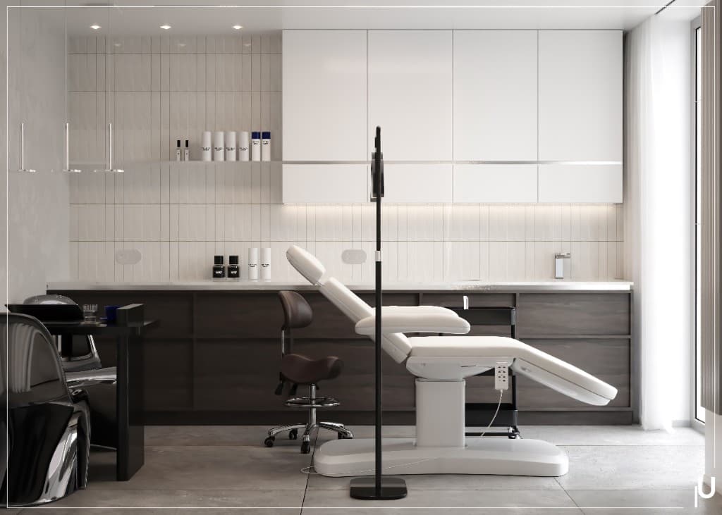 Modern treatment room in a commercial interior
