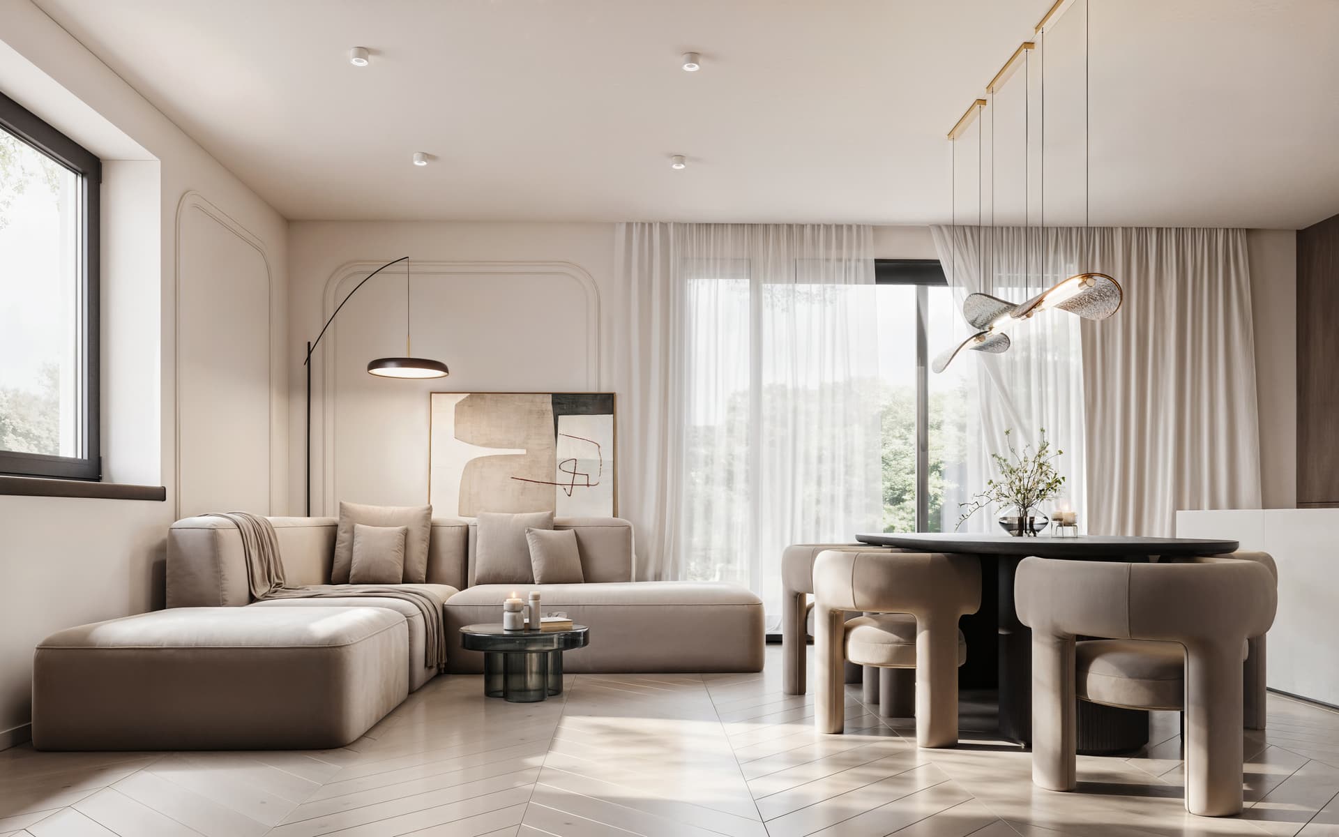 Living room with kitchenette · hero image